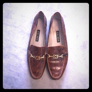 Brown Escada Flats size 8